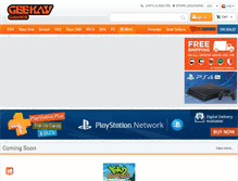 Tablet Screenshot of geekaygames.com